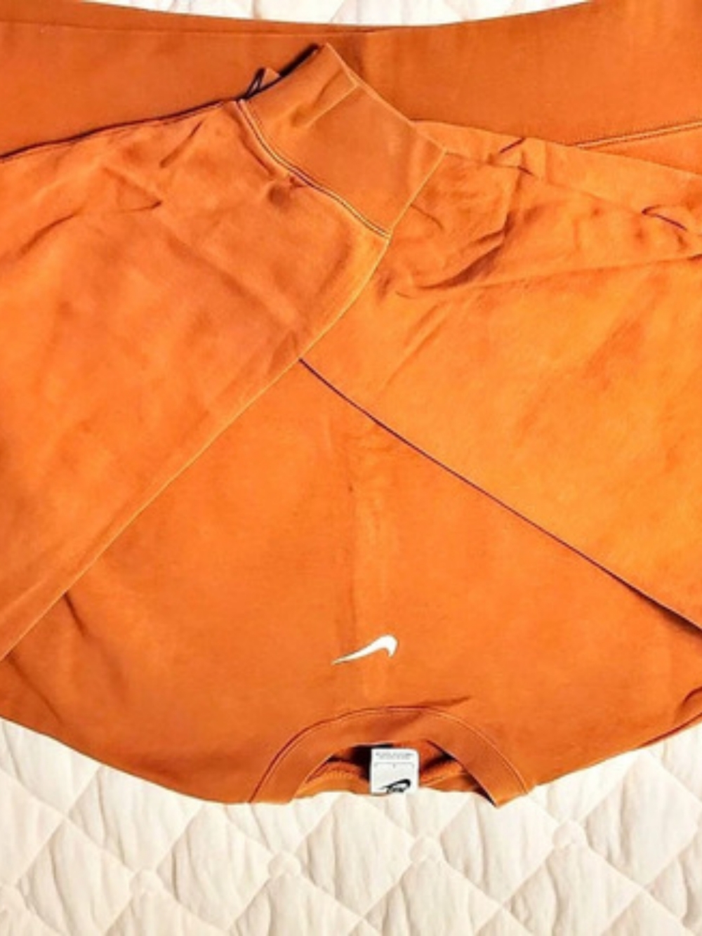 Nike Phoenix Fleece Crew Sweatshirt Orange Size Large